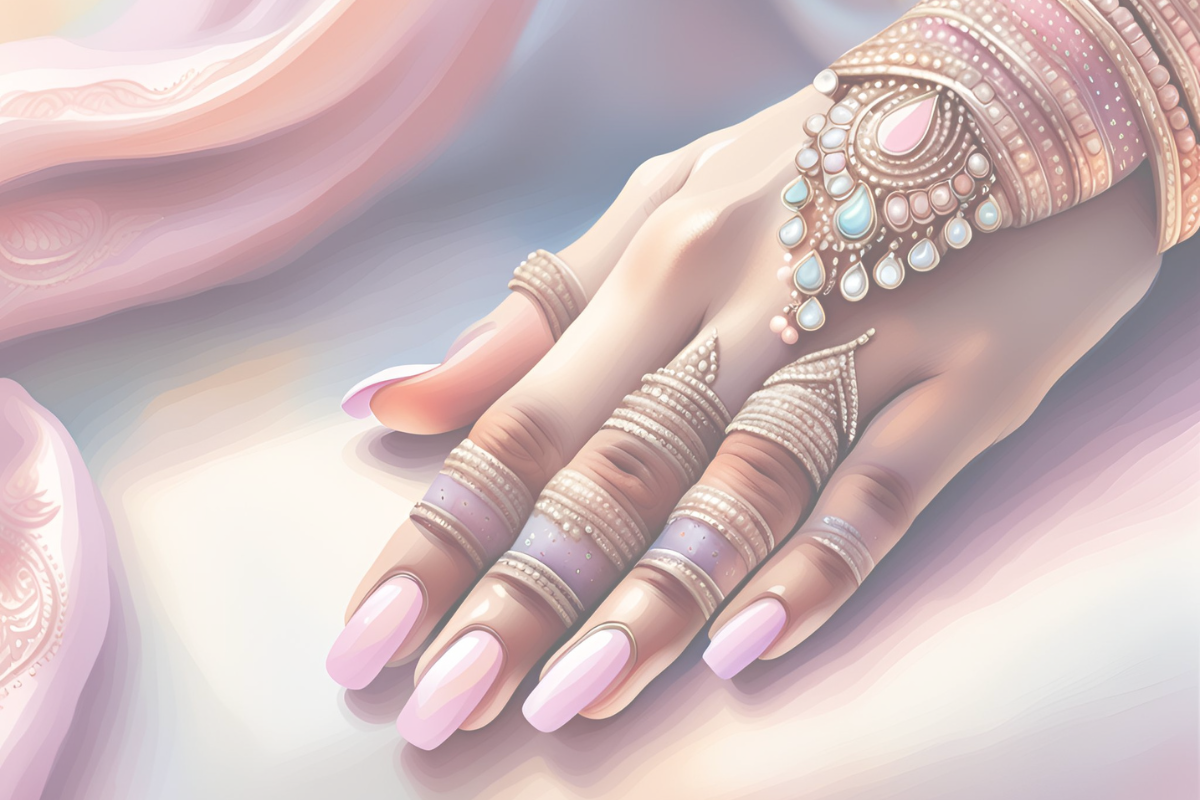 indian bridal nail art design ideas perfect for 2025 wedding