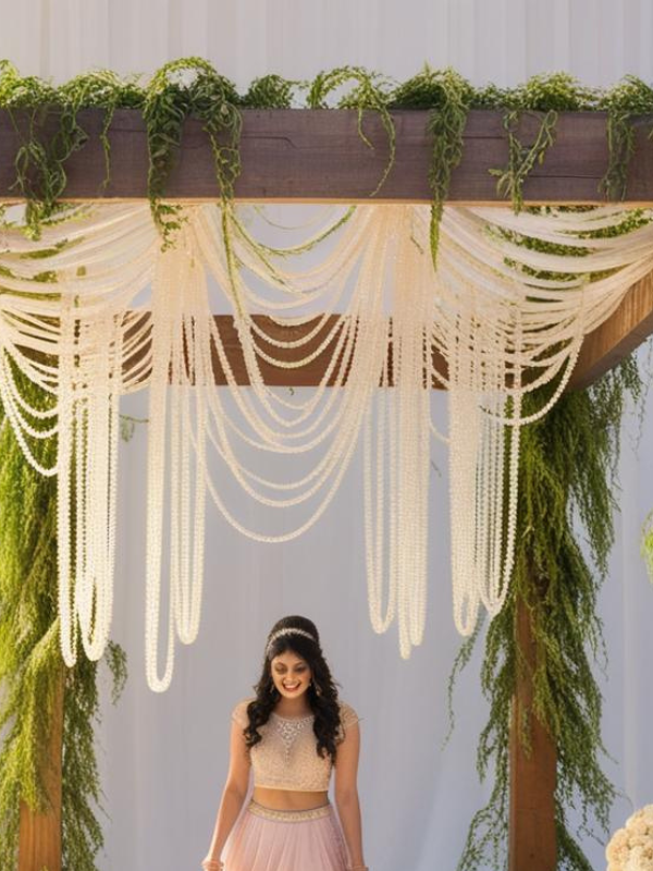 rustic wooden frame, adorned with lush golden pothos (money plant) vines
