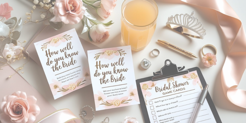 bridal shower games questionnaire