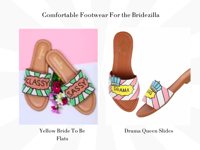 Comfortable Patakha Dulhan Flats For the Bridezilla - Bride Slippers